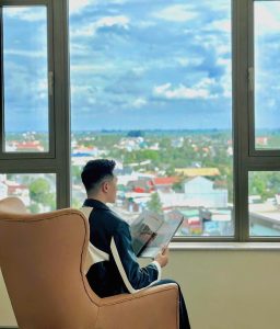 Không gian buổi sáng an yên tại Mai Vy Hotel